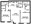 980 sq. ft. floor plan