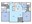 1,110 sq. ft. B3 floor plan