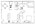 688 sq. ft. A1 floor plan