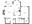 761 sq. ft. A2 floor plan