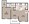 724 sq. ft. A4 floor plan