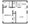 492 sq. ft. floor plan