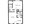 650 sq. ft. 1x1/60 floor plan
