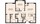 882 sq. ft. Crossvine floor plan