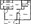 495 sq. ft. floor plan