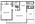 784 sq. ft. floor plan