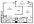 746 sq. ft. A2 floor plan