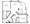 1,198 sq. ft. MB1 floor plan