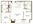 1,216 sq. ft. B2E floor plan