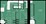 743 sq. ft. A1 floor plan