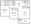 746 sq. ft. B1 floor plan