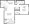 713 sq. ft. A2 floor plan
