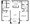 995 sq. ft. B1 floor plan