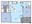 951 sq. ft. B1 floor plan