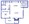 710 sq. ft. A3 floor plan