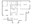 1,084 sq. ft. C4A floor plan