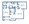 955 sq. ft. D floor plan