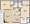 907 sq. ft. D floor plan