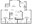 922 sq. ft. B1 floor plan