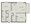 1,046 sq. ft. B1 floor plan
