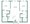 1,078 sq. ft. B3.A floor plan