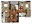 1,258 sq. ft. B2 floor plan