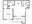 592 sq. ft. A1 floor plan