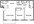 914 sq. ft. B-2 floor plan