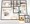 913 sq. ft. B1 floor plan