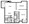 836 sq. ft. D floor plan