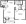 660 sq. ft. B floor plan