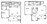 742 sq. ft. to 777 sq. ft. 60% floor plan