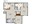 917 sq. ft. Delta floor plan