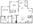 960 sq. ft. to 980 sq. ft. B1 floor plan