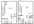 817 sq. ft. A3 floor plan