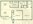 828 sq. ft. B1 floor plan