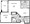 751 sq. ft. Etesian floor plan