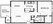 612 sq. ft. Ashbury floor plan