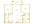 1,012 sq. ft. B1A floor plan