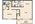 703 sq. ft. B floor plan