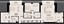 2,933 sq. ft. Penthouse floor plan