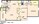 840 sq. ft. Hearthstone floor plan