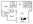 826 sq. ft. B1 floor plan