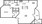 719 sq. ft. A1/A4 floor plan