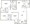 1,290 sq. ft. 50% floor plan