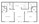 970 sq. ft. E floor plan