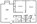 1,019 sq. ft. Rosehill floor plan