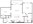 992 sq. ft. A8 floor plan