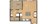 695 sq. ft. Lantana floor plan