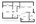 780 sq. ft. A1 FLAT 60% floor plan